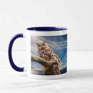 Wisdom Quote Owl mugs