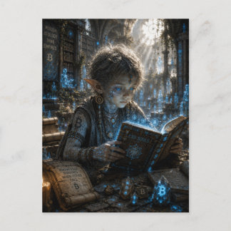 Wisdom / Rune Keeper / Ancient Library Postcard