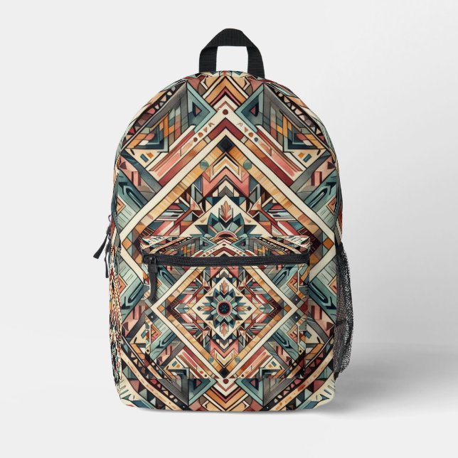 Wisdom Seeker Printed Backpack (Front)