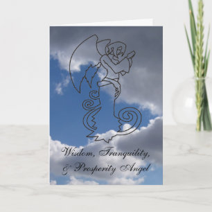Wisdom, Tranquillity, & Prosperity Angel Holiday Card