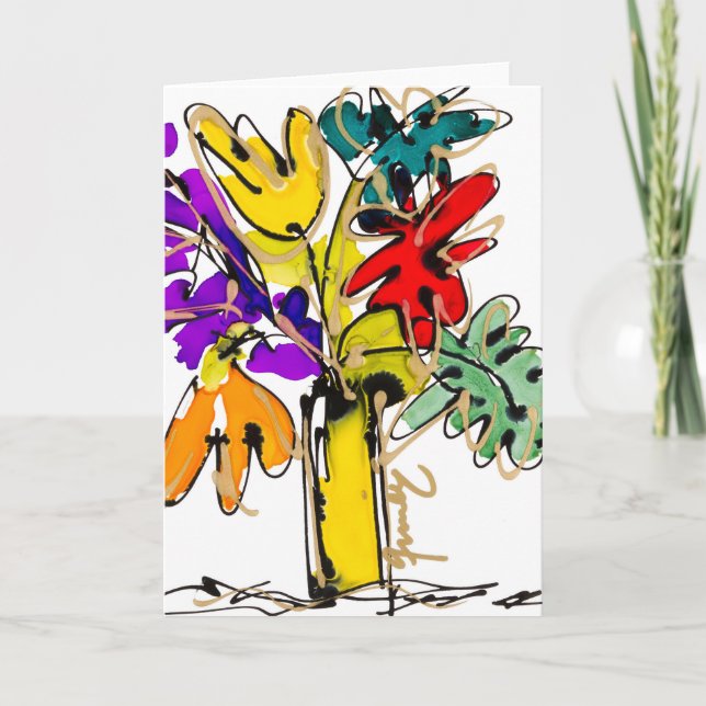 Wisdome Blooms Lovitude Blank Note Card (Front)
