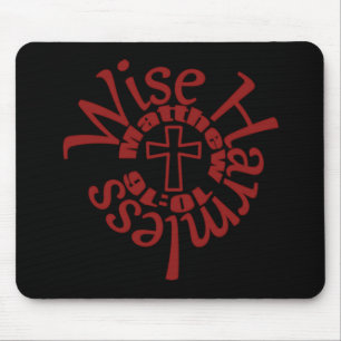 Wise And Harmless - Divine Wisdom Scriptures Mouse Pad