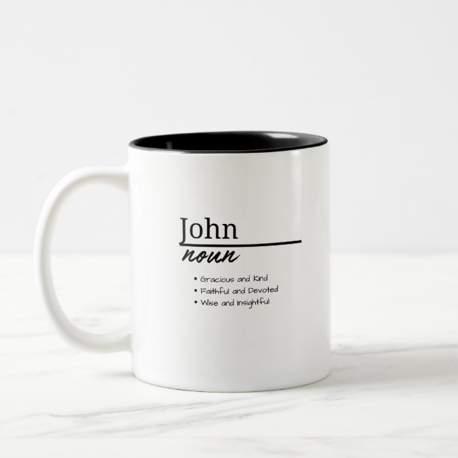 Wise and Insightful Two-Tone Coffee Mug (Left)