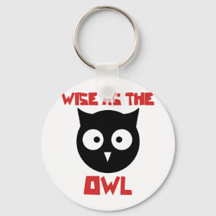 Wise as the Owl Keychain