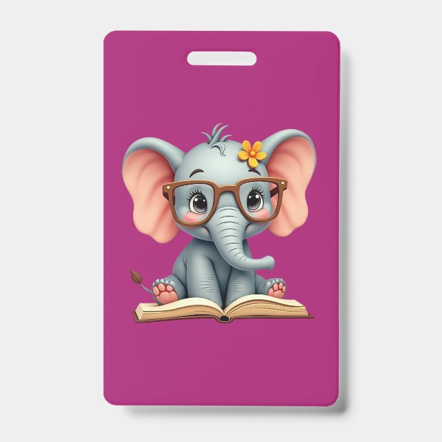 Wise Baby Elephant Badge (Front)