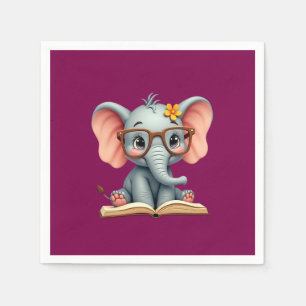 Wise Baby Elephant Napkin
