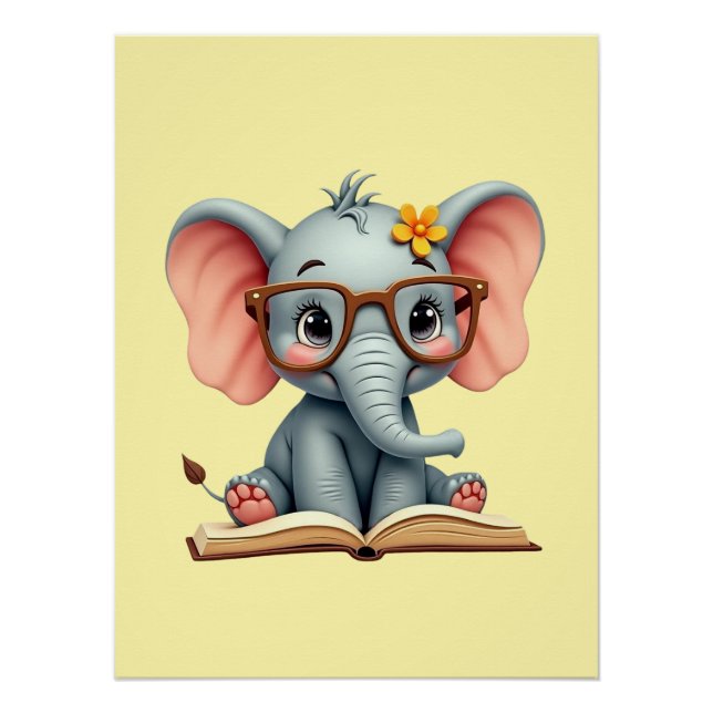 Wise Baby Elephant Poster (Front)