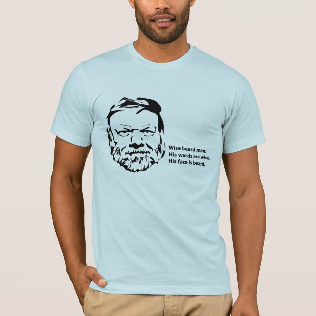Wise Beard Man T-Shirt (Front)