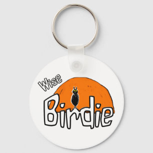 Wise birdie keychain
