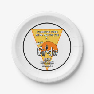 Wise birdie paper plate
