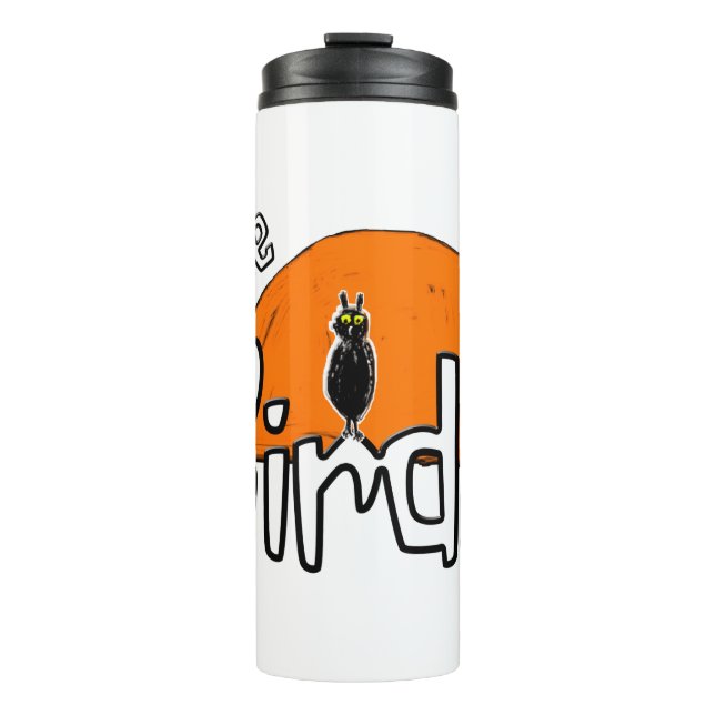 Wise birdie   thermal tumbler (Front)
