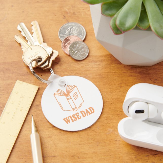 Wise Dad Book Keychain (Desk)