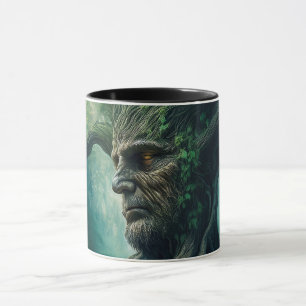 Wise Face in Ancient Tree Mystical Forest Mug