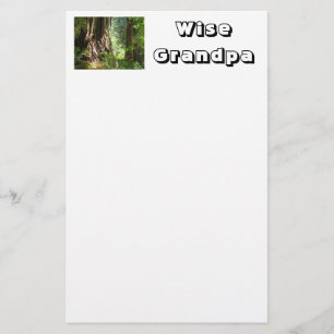 Wise Grandpa letterhead stationery paper