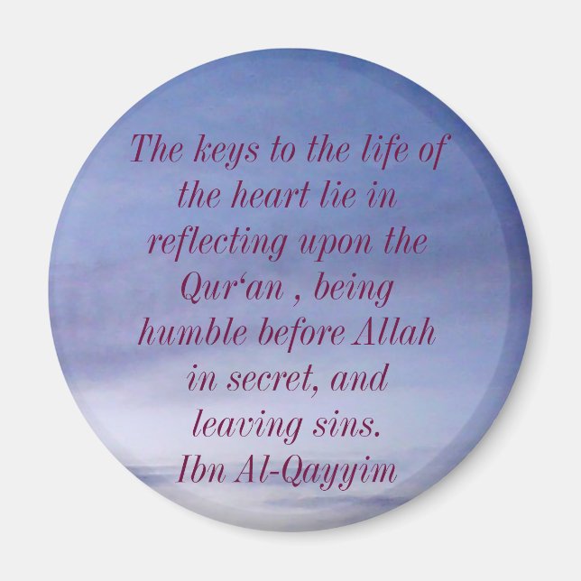 Wise Islamic Quote Magnet (Front)