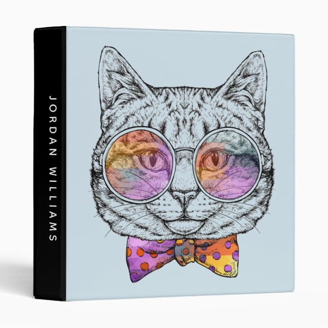 Wise Kitty Kat | Add Your Name Binder (Front/Spine)