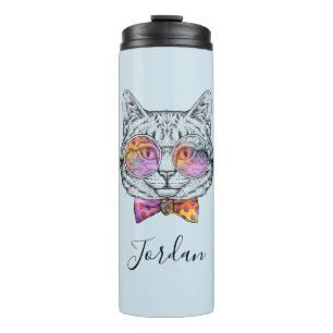 Wise Kitty Kat Add Your Name Thermal Tumbler