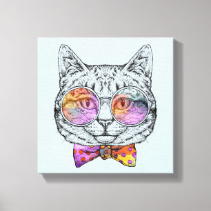 Wise Kitty Kat Canvas Print