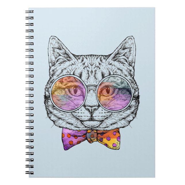 Wise Kitty Kat Notebook (Front)