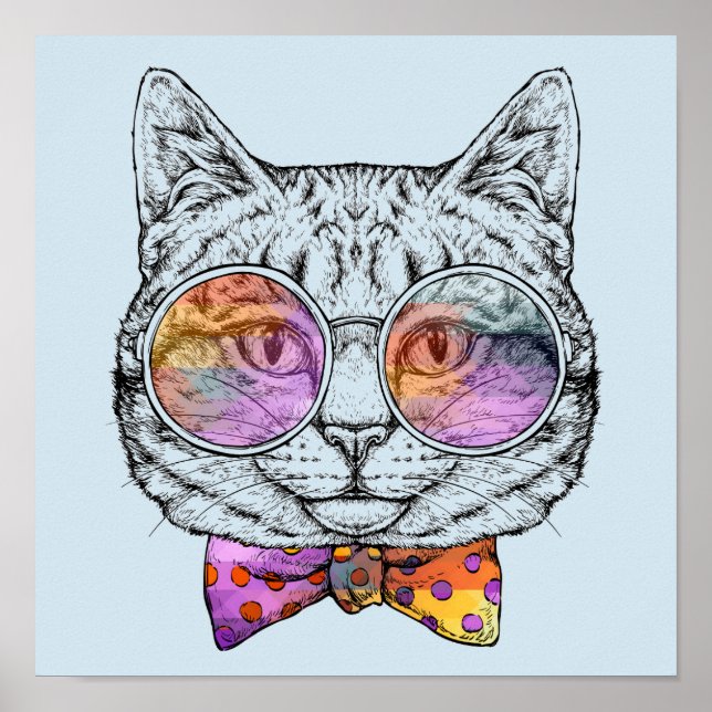 Wise Kitty Kat Poster (Front)