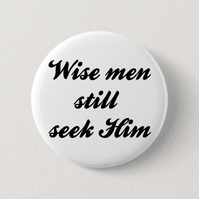 Wise Men 2 Inch Round Button (Front)