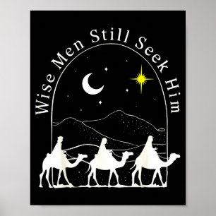 Wise Men Christian Christmas Jesus Nativity Scene  Poster