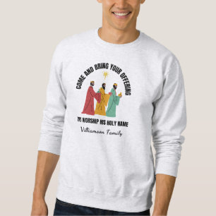 Wise Men Custom Family Christian Christmas Sweatshirt