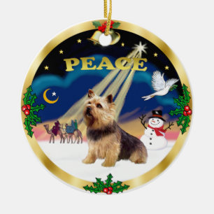 Wise Men - Norwich Terrier Ceramic Ornament