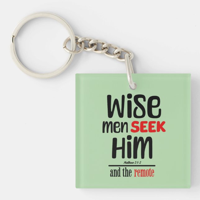 Wise Men Seek Him- And The Remote- Matthew 2:1-2 Keychain (Front)