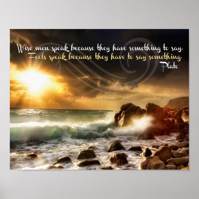 Wise Men Speak Poster (Front)