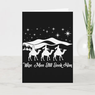 Wise Men Still Seek Him Christian Christmas Jesus  Card