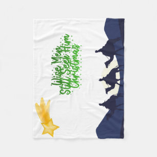Wise Men Still Seek Him Christmas Fleece Blanket