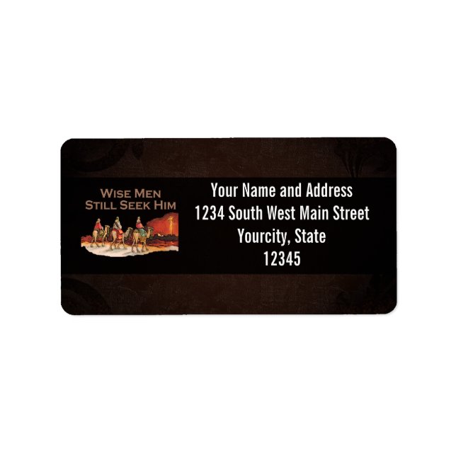 Wise Men Still Seek Him, Christmas Label (Front)