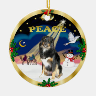Wise Men - Tri Colour Australian Shepherd Ceramic Ornament