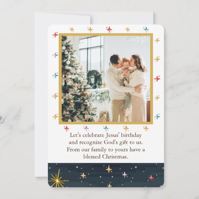 Wise Men with gifts Nativity Story Save The Date (Back)