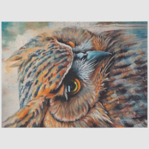 Wise Old Owl Decoupage Paper