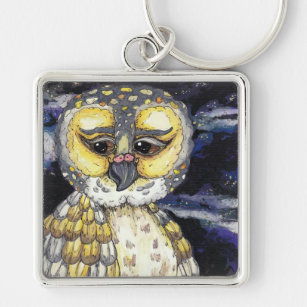 Wise Old Owl Key Chain