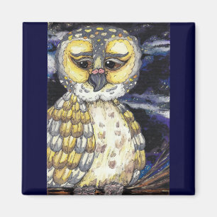 Wise Old Owl Magnet