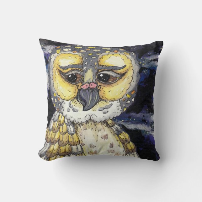 Wise Old Owl Pillow (Front)