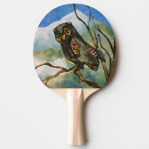 Wise Old Owl Ping Pong Paddle
