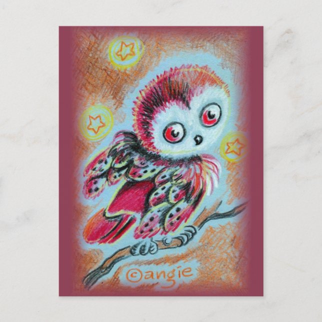 Wise Old Owl Postcard (Front)