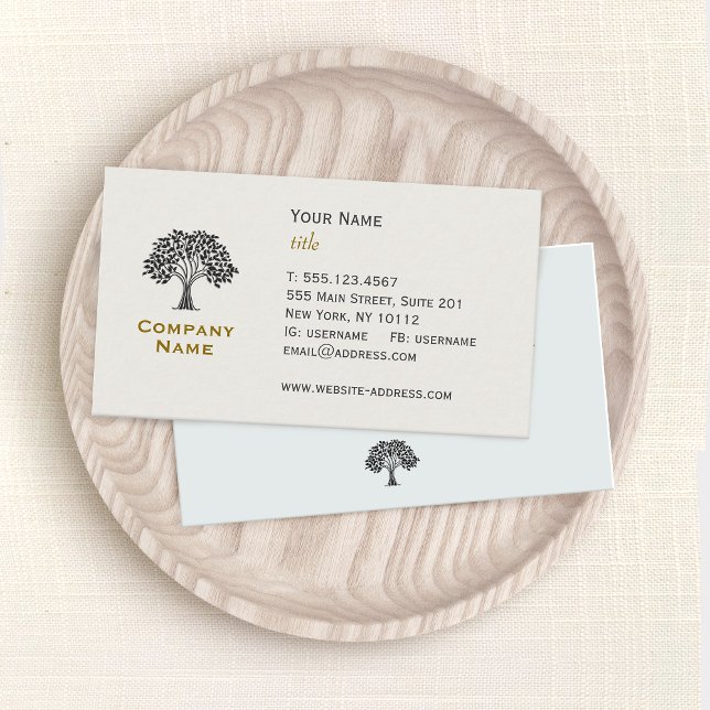 Wise Old Tree Business Card (Creator Uploaded)