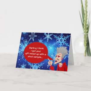 Wise Old Woman Holiday Greeting #4 (2015) Card