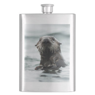 Wise Otter Hip Flask