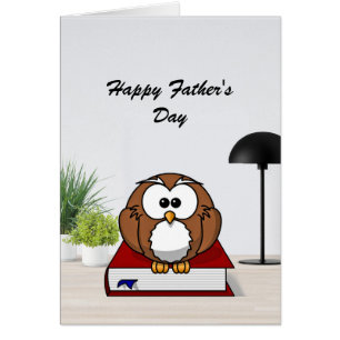Wise Owl and Dad's Wisdom Father's Day card