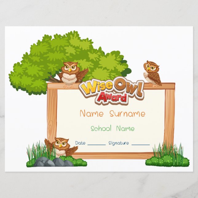 Wise Owl Award (Front)