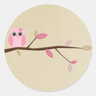 Wise Owl Classic Round Sticker