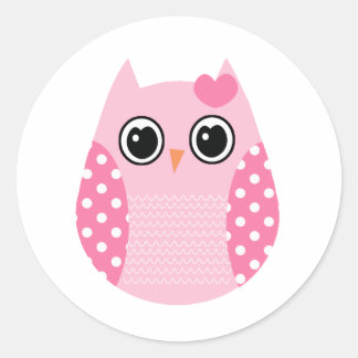 Wise Owl Classic Round Sticker