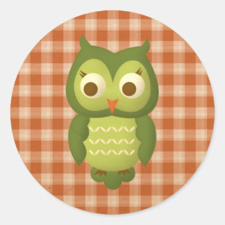 Wise Owl Classic Round Sticker