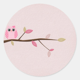 Wise Owl Classic Round Sticker